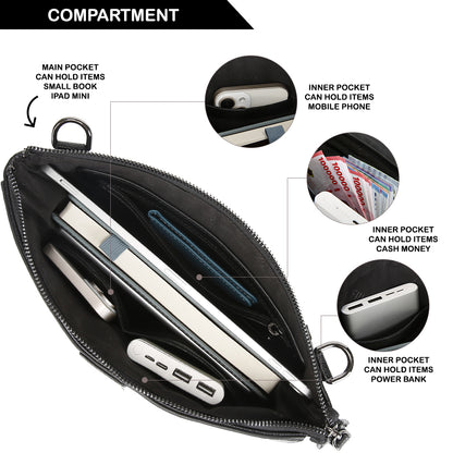 Tas Genggam Pouch Kulit - BYNCK 327