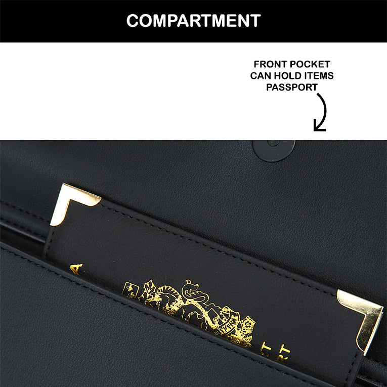 Tas Genggam Pouch Kulit - BYNCK BG011 BL