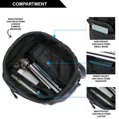 Tas Ransel Kulit - BYNRBG 081 BL