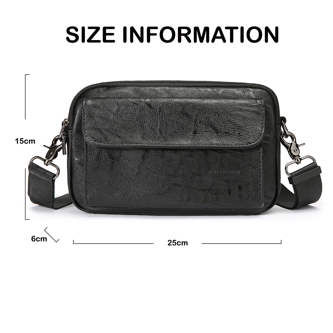 Tas Genggam Pouch Kulit - BYNCK 512 BL