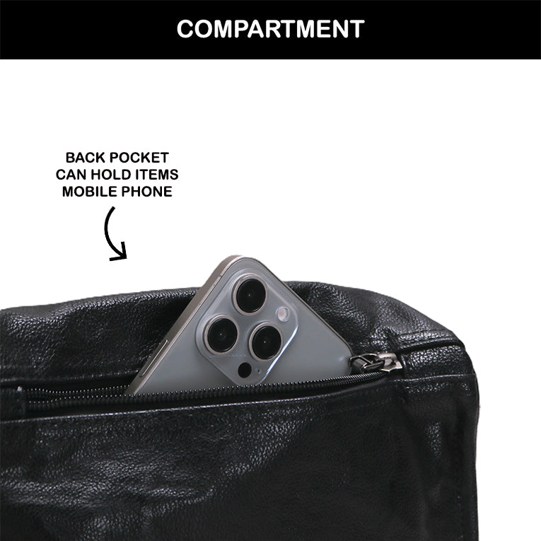 Tas Selempang Kulit - BYNSP 30679 BL