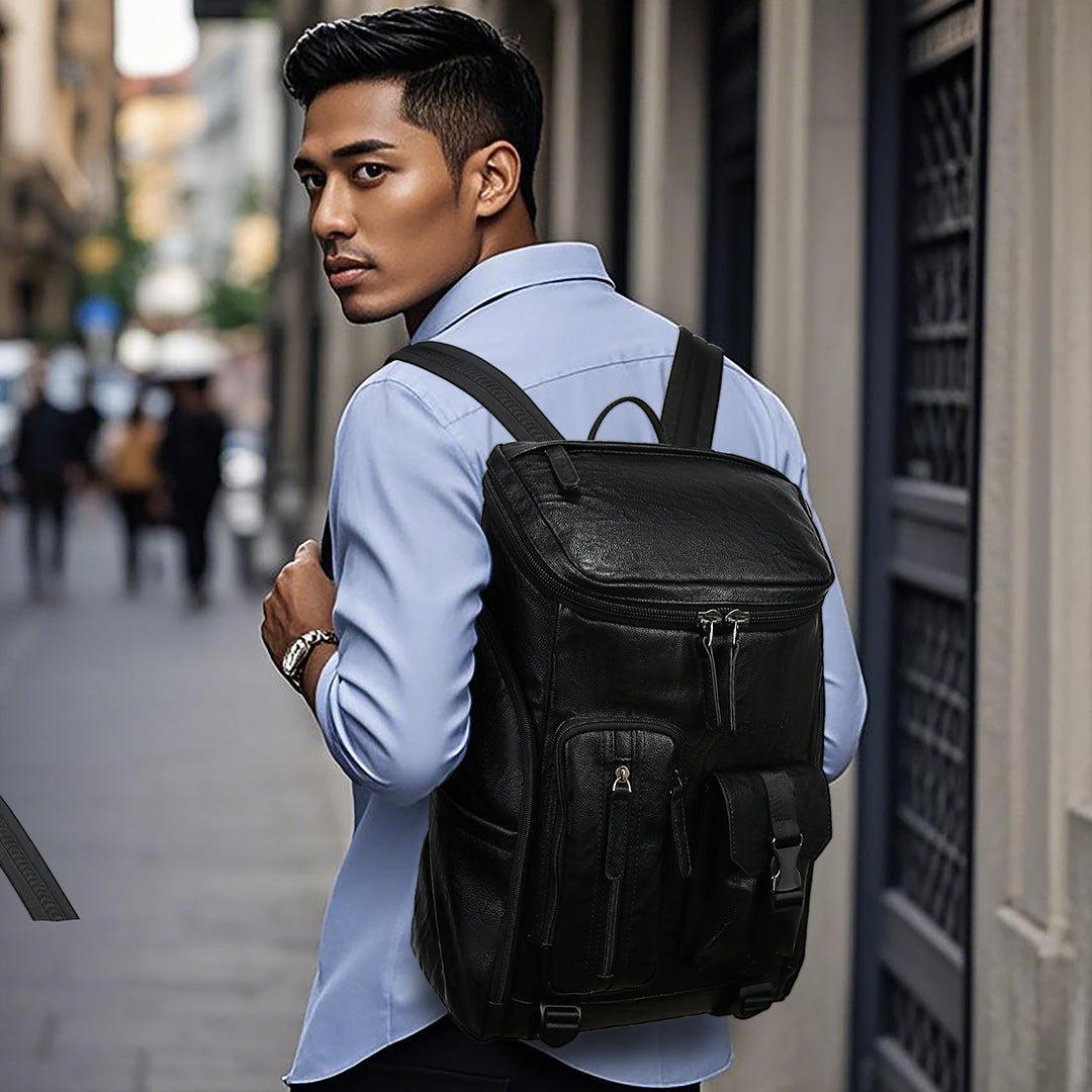 Tas Ransel Kulit - BYNR 16793 BL