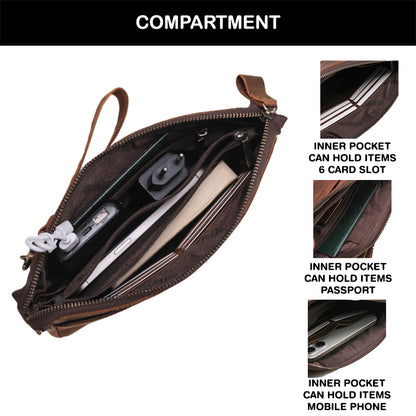 Tas Genggam Pouch Kulit - FKCKH 1176-1