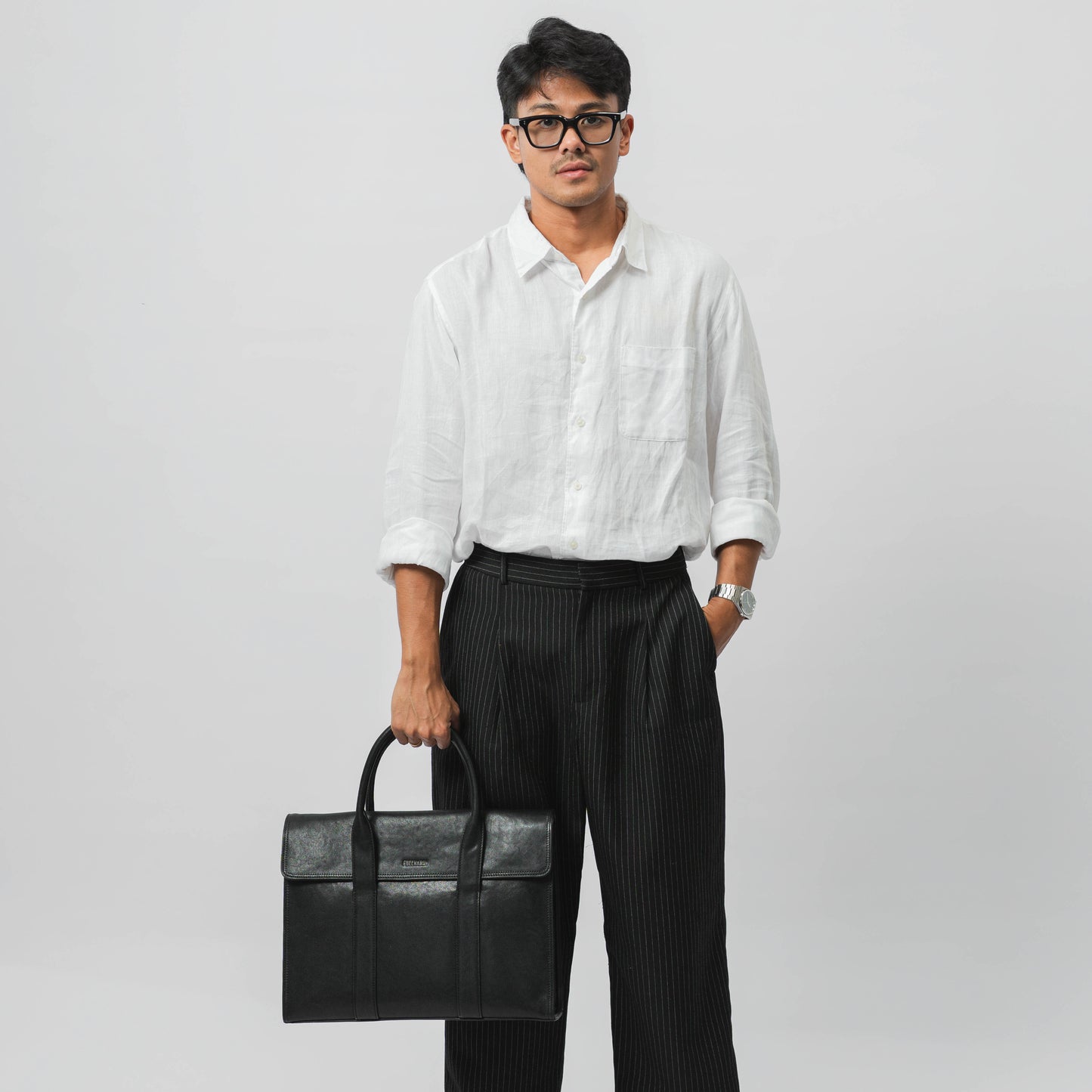 Tas Selempang Kulit - BLSB 2109-35 BL
