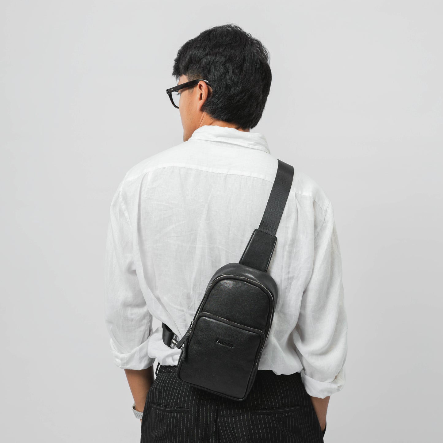 Tas Selempang Kulit - BLSK 81059 BL