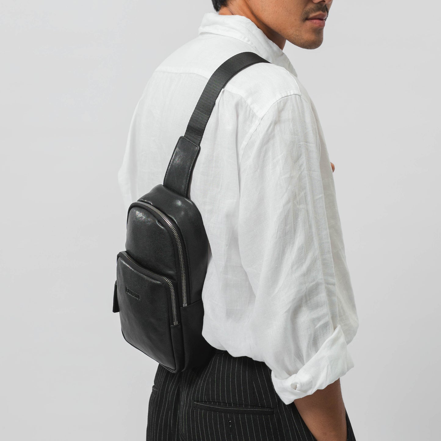 Tas Selempang Kulit - BLSK 81059 BL