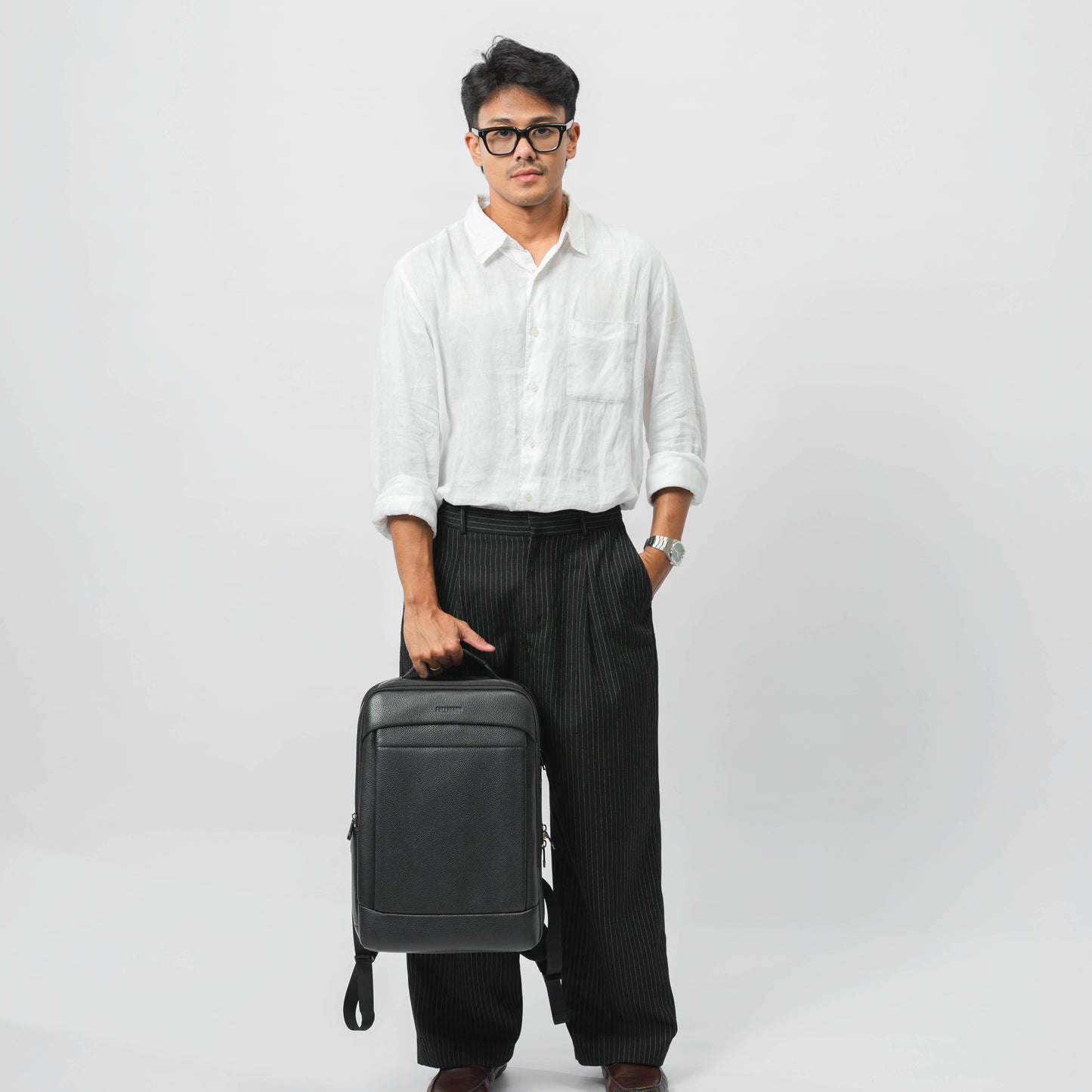 Tas Ransel Kulit - BLR 6917 BL