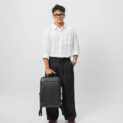 Tas Ransel Kulit - BLR 6917 BL