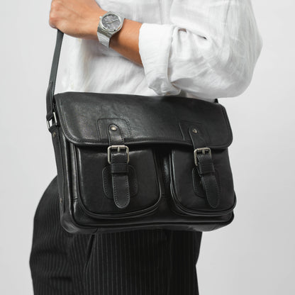 Tas Selempang Kulit - BLSPB 8201 BL