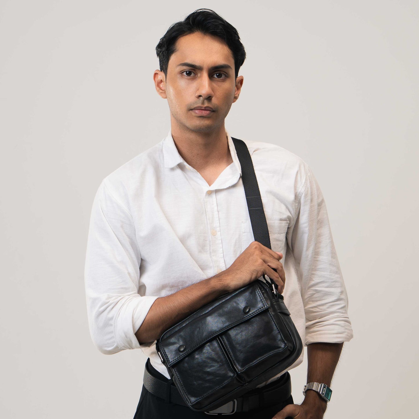 Tas Selempang Kulit - BLSP 210913 BL