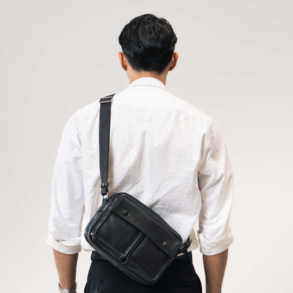 Tas Selempang Kulit - BLSP 210913 BL