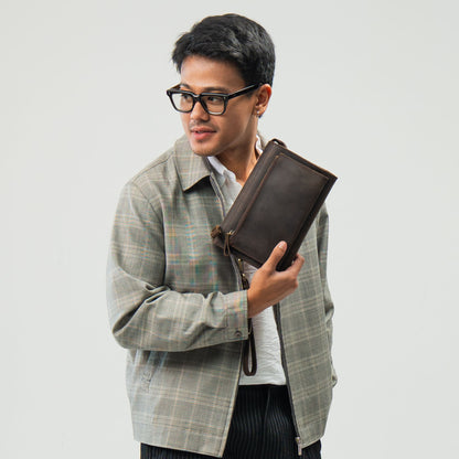 Tas Genggam Pouch Kulit - FKCKH 240310 CF