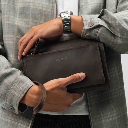 Tas Genggam Pouch Kulit - FKCKH 240310 CF