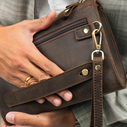 Tas Genggam Pouch Kulit - FKCKH 240310 CF