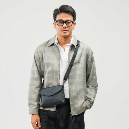 Tas Genggam Pouch Kulit - BLCK A031 BL