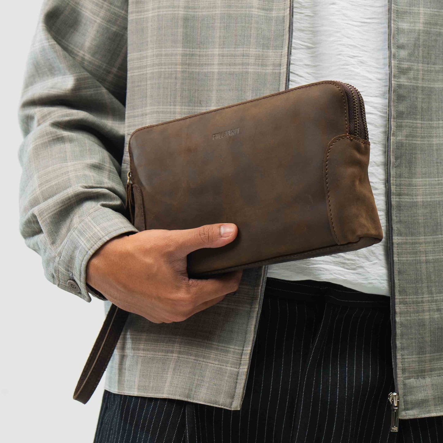 Tas Genggam Pouch Kulit - FKCKN 240307 CF