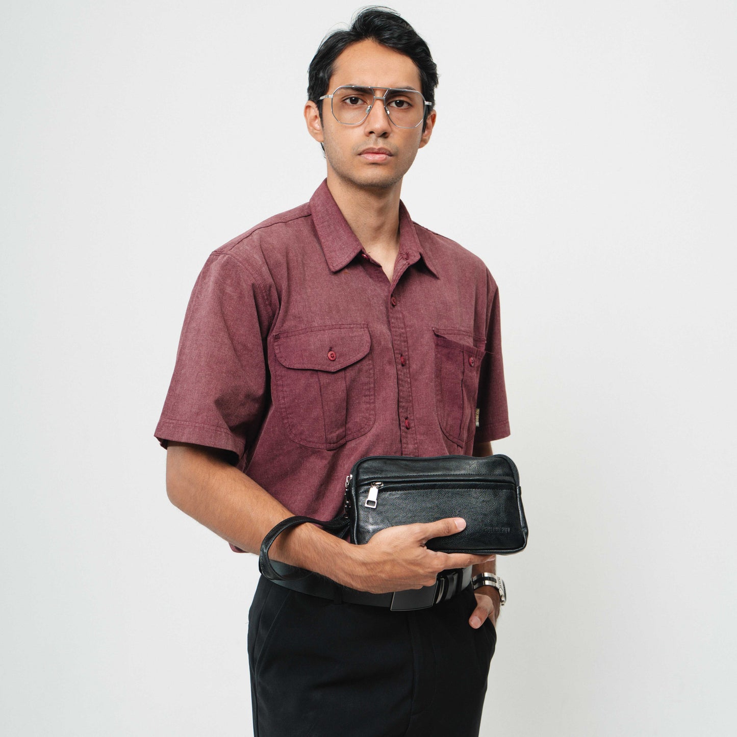 Tas Genggam Pouch Kulit - BYNCK 30332