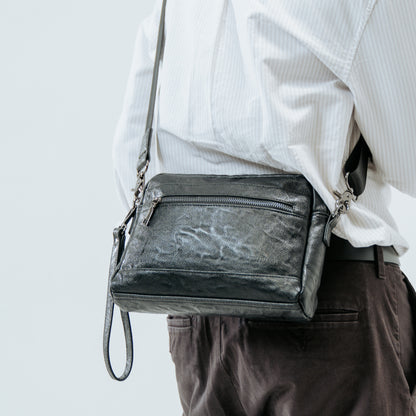 Tas Genggam Pouch Kulit - BYNCK 30685 BL