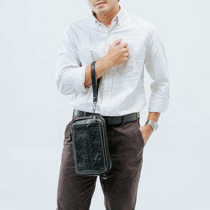 Tas Genggam Pouch Kulit - BYNCK 512 BL