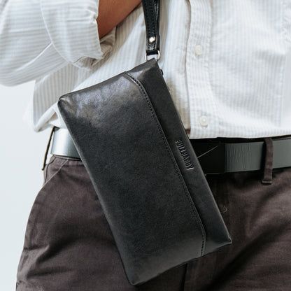 Tas Genggam Pouch Kulit - BLCKA 2501-1 BL