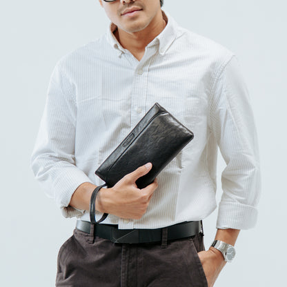 Tas Genggam Pouch Kulit - BLCKA 2501-1 BL