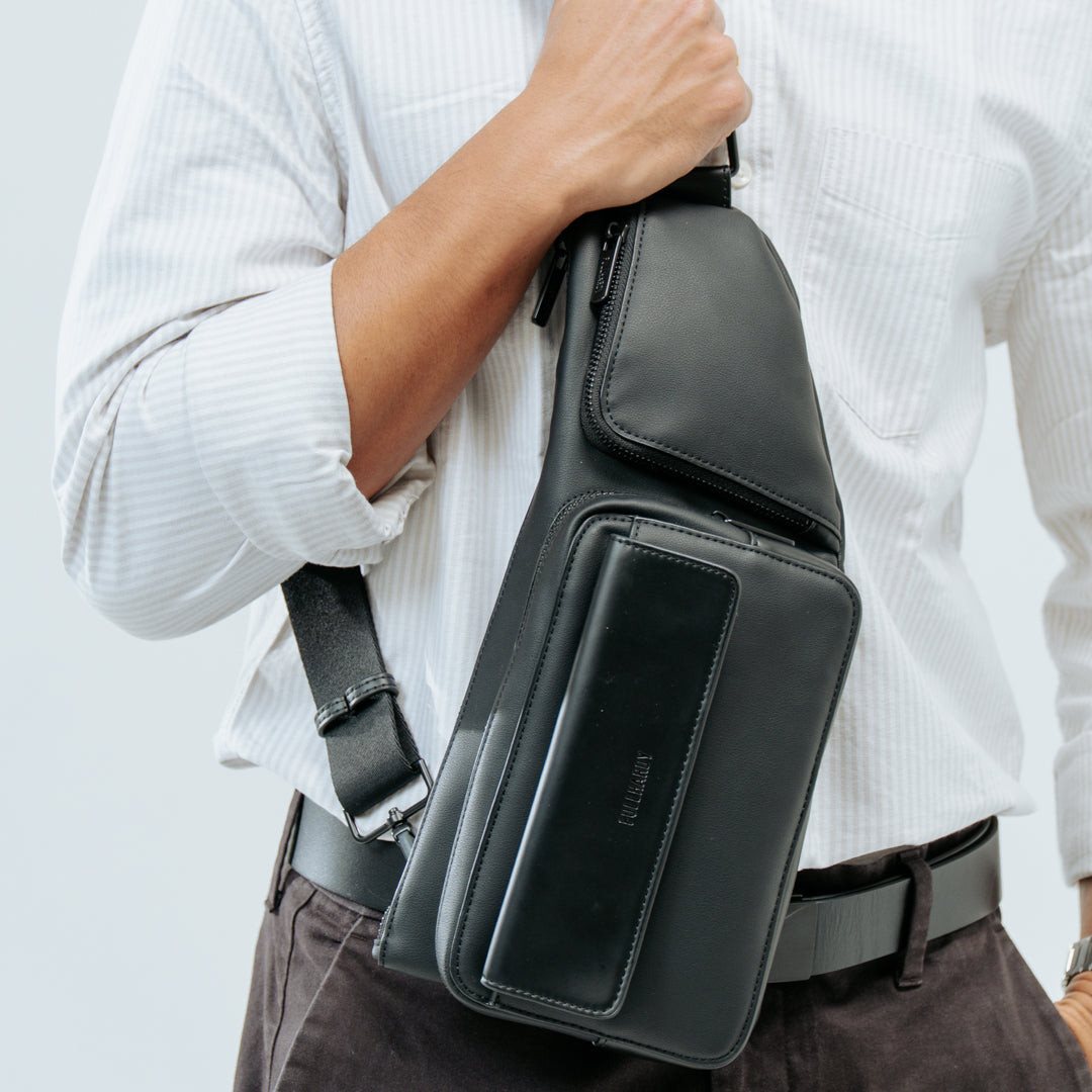 Tas Selempang Kulit - BYNSKBG 082 BL