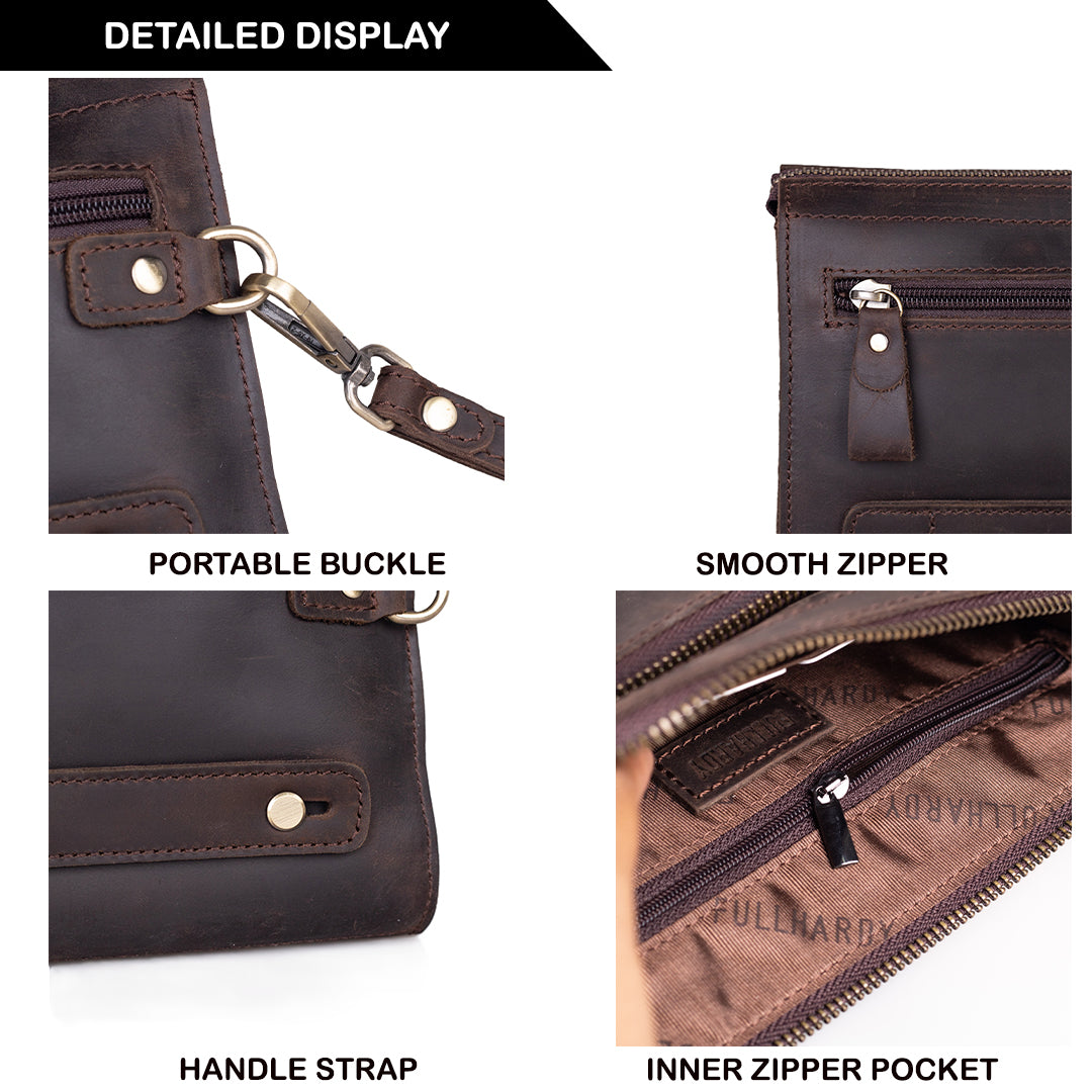 Tas Genggam Pouch Kulit - FKCKH 240310 CF