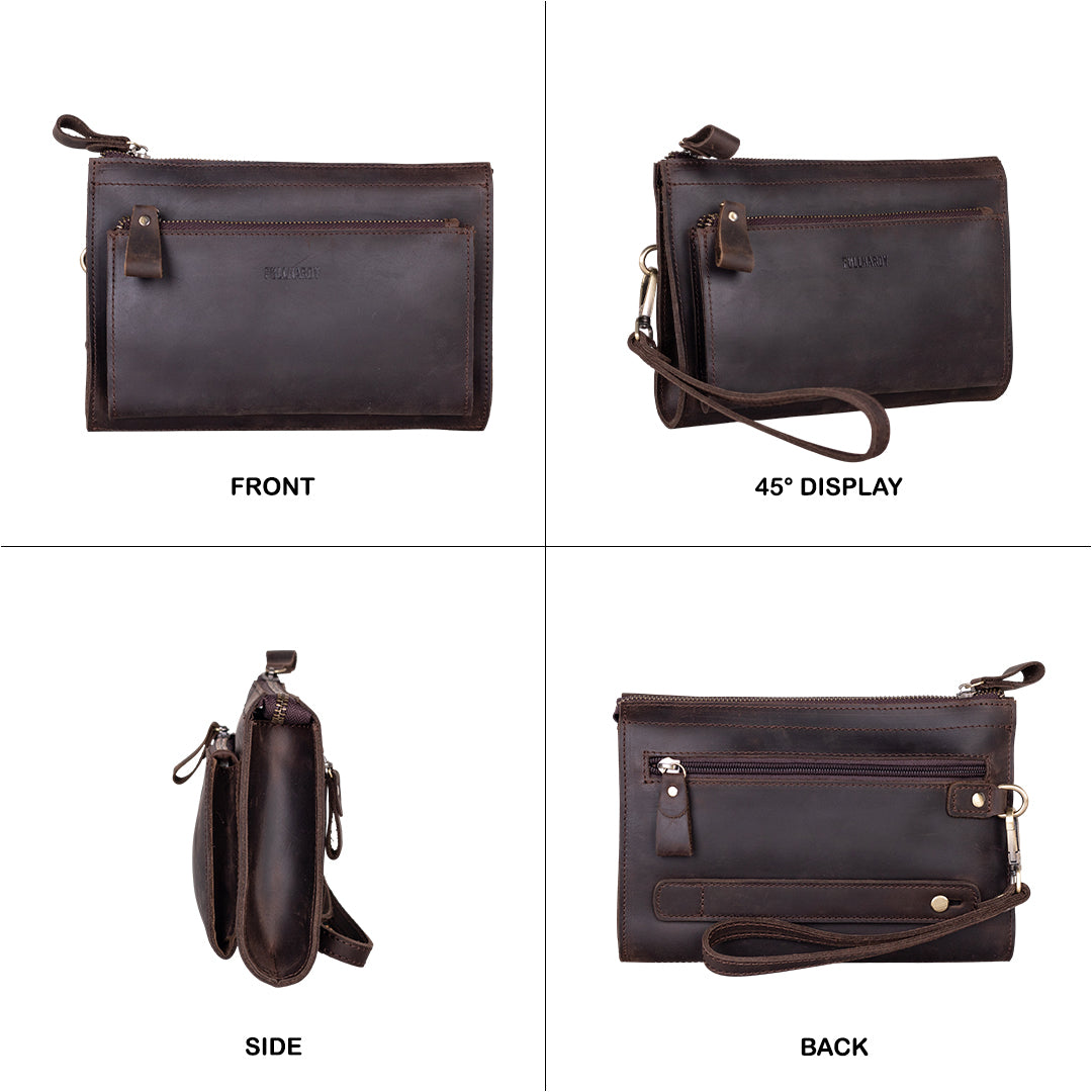 Tas Genggam Pouch Kulit - FKCKH 240310 CF