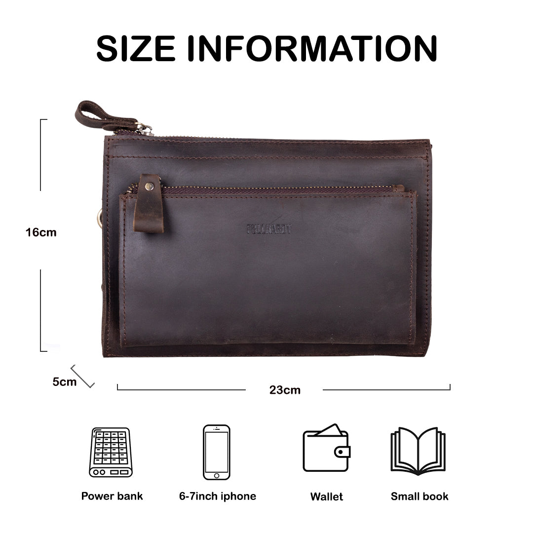 Tas Genggam Pouch Kulit - FKCKH 240310 CF