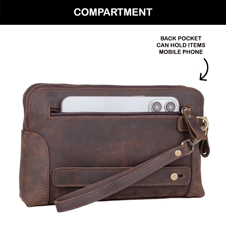 Tas Genggam Pouch Kulit - FKCKN 240307 CF