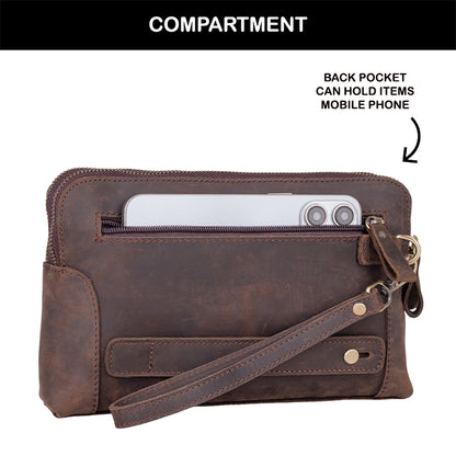 Tas Genggam Pouch Kulit - FKCKN 240307 CF