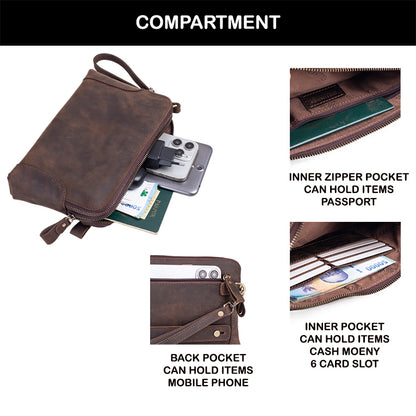 Tas Genggam Pouch Kulit - FKCKN 240307 CF