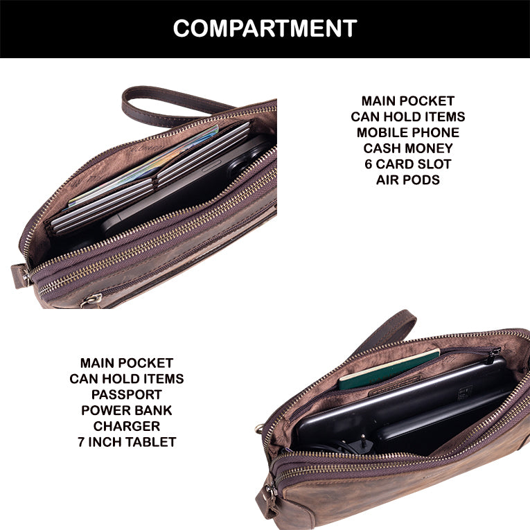 Tas Genggam Pouch Kulit - FKCKN 240307 CF