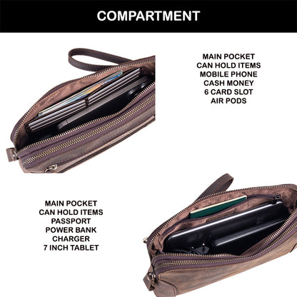 Tas Genggam Pouch Kulit - FKCKN 240307 CF