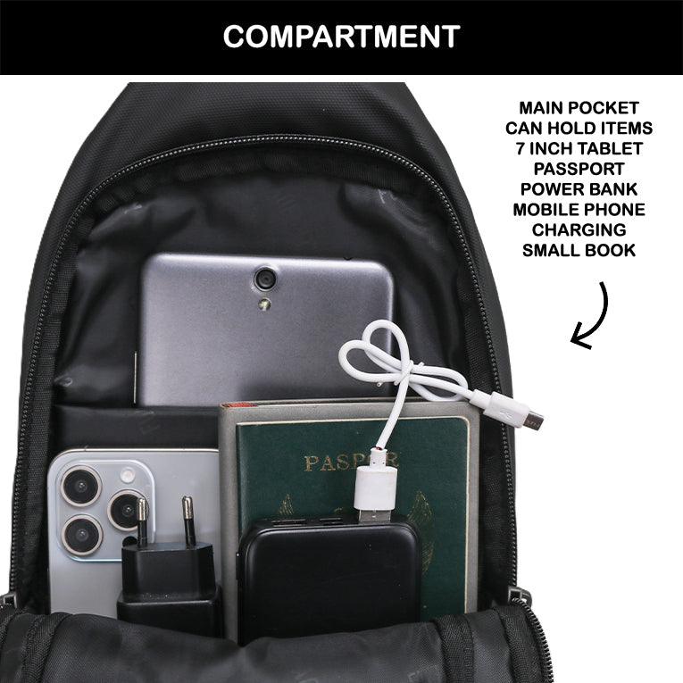 Tas Selempang Polyester - PLSK 77908 BL