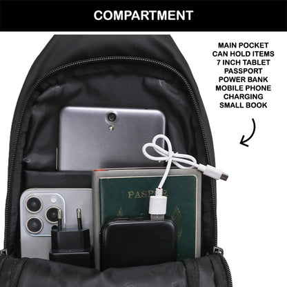 Tas Selempang Polyester - PLSK 77908 BL