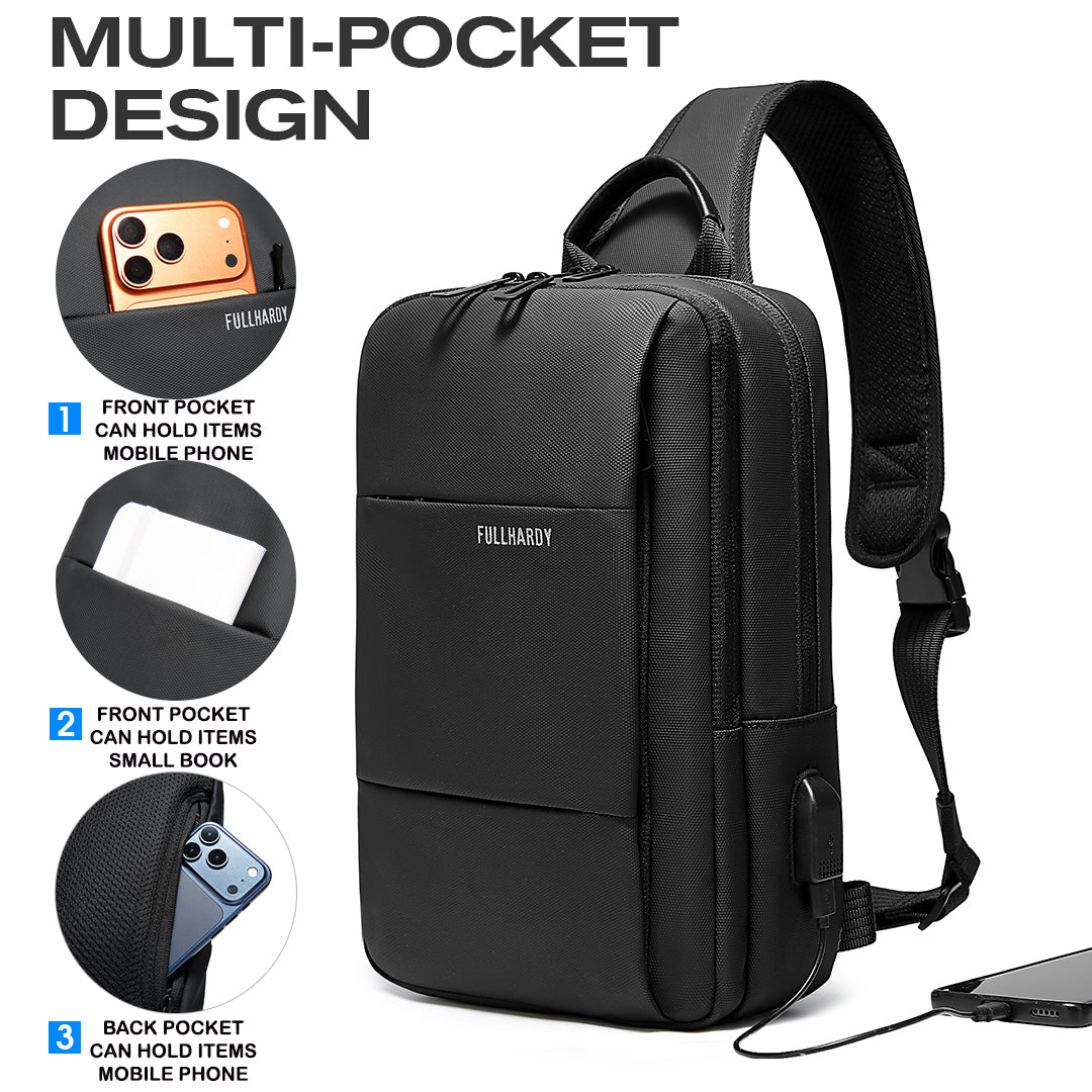 Tas Selempang Polyester - PLSKG 0177 BL