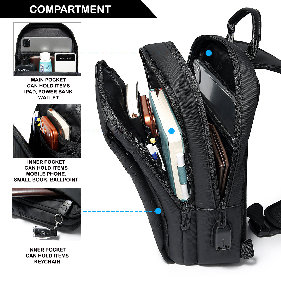 Tas Selempang Polyester - PLSKG 0177 BL