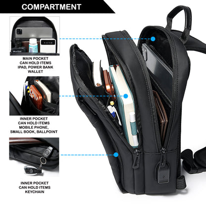 Tas Selempang Polyester - PLSKG 0177 BL