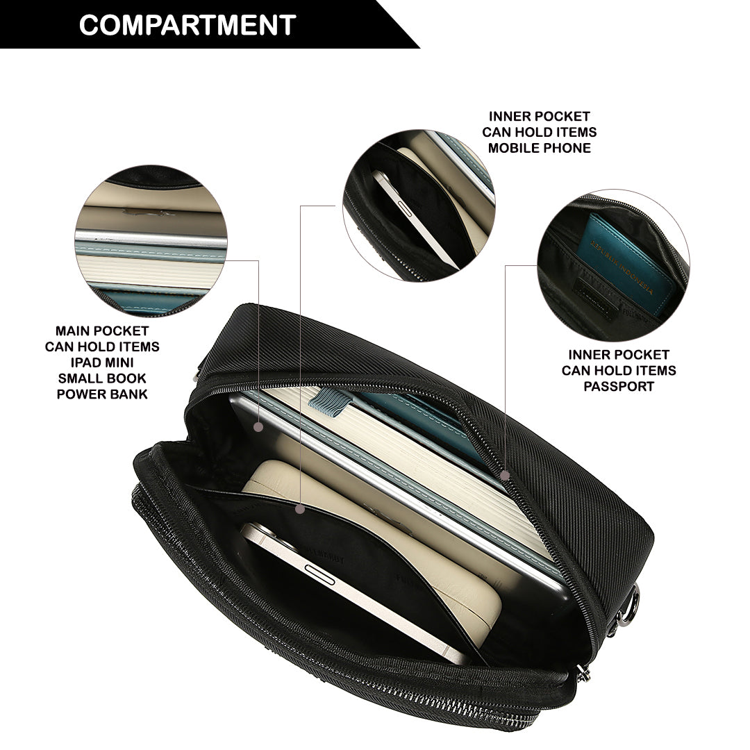 Tas Selempang Polyester - PLSP 2690-1 BL