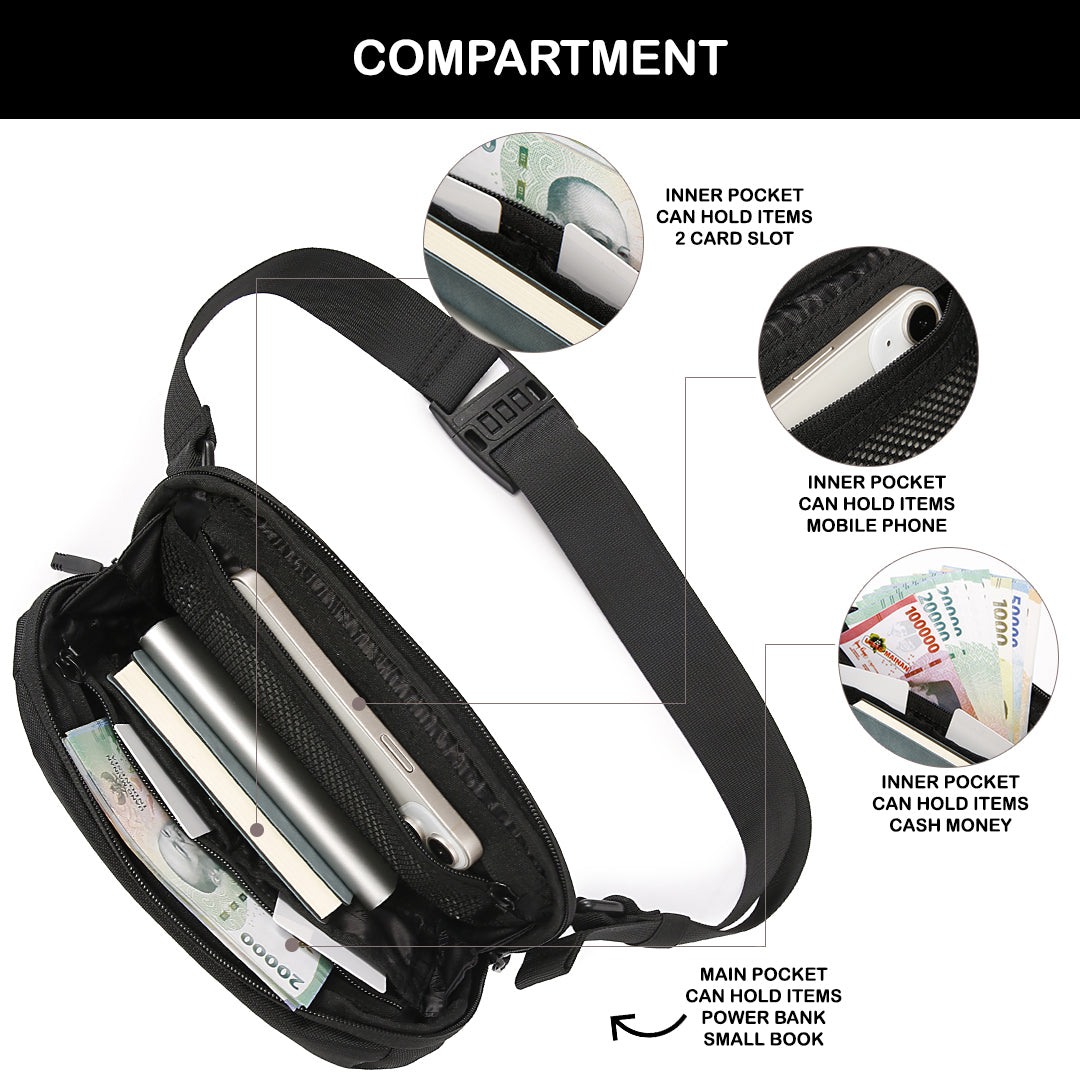 Tas Selempang Polyester - PLWB 178