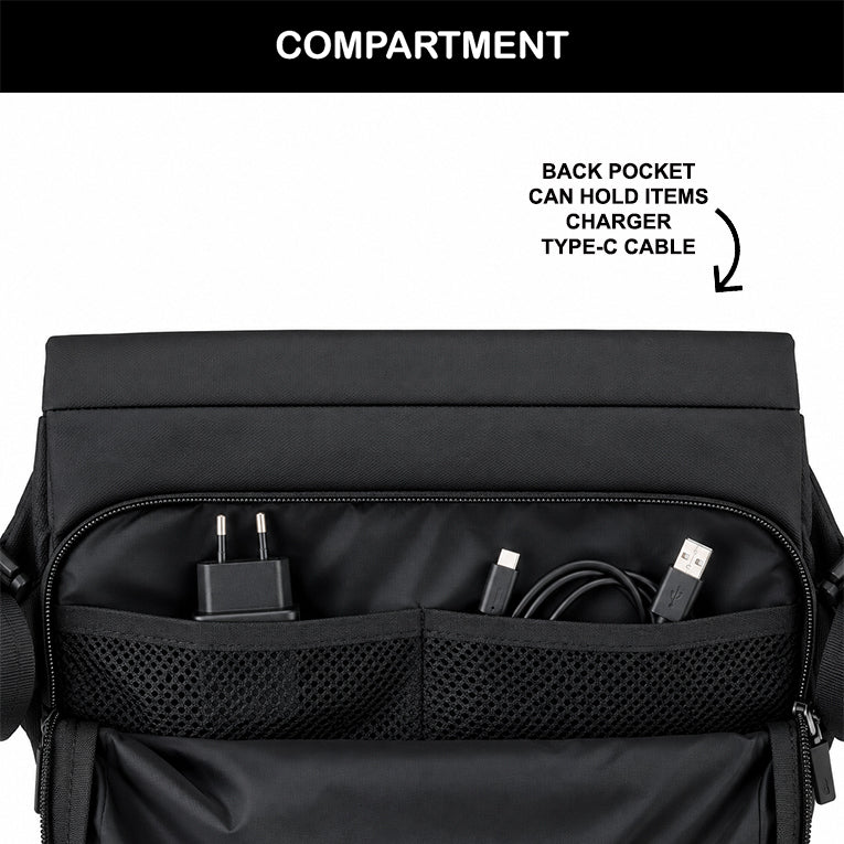 Tas Selempang Polyester - PLWBI 016 BL