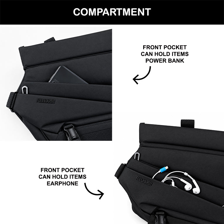 Tas Selempang Polyester - PLWBI 016 BL