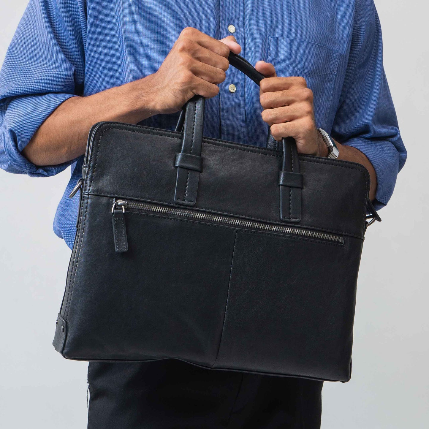 Tas Selempang Kulit - BLSB 20125 BL