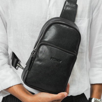 Tas Selempang Kulit - BLSK 81059 BL