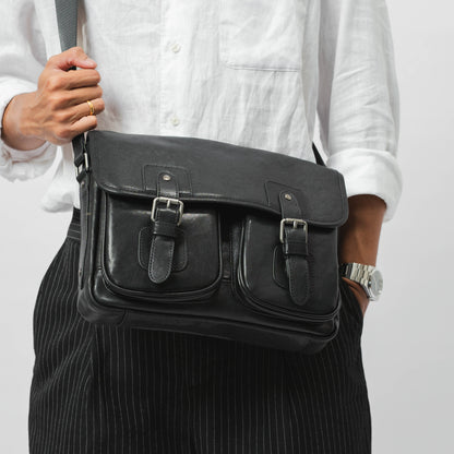 Tas Selempang Kulit - BLSPB 8201 BL