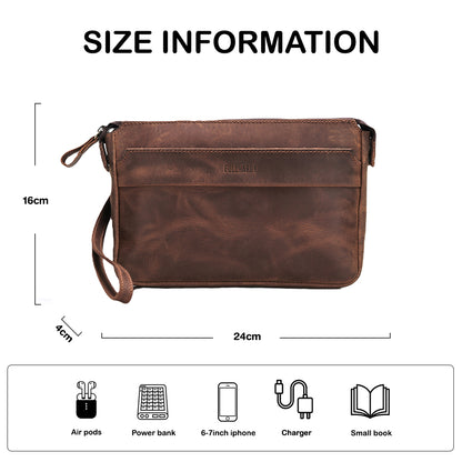 Tas Genggam Pouch Kulit - FKCKH 1176-1