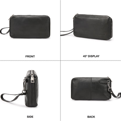 Tas Genggam Pouch Kulit - BLCK 8572-1 BL
