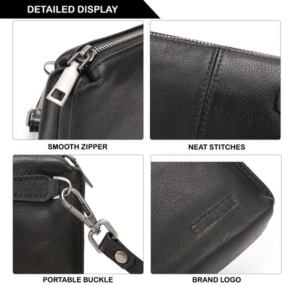 Tas Genggam Pouch Kulit - BLCK 8572-1 BL