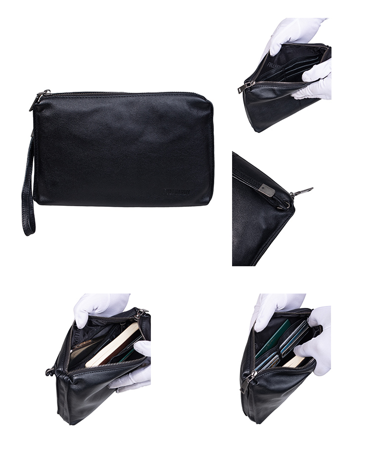 Tas Genggam Pouch Kulit BLCK 8572-2